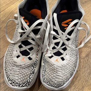 Jordan Luka Doncic Safari Gen 23 Basketball Shoes White and Black w/Orange Acc